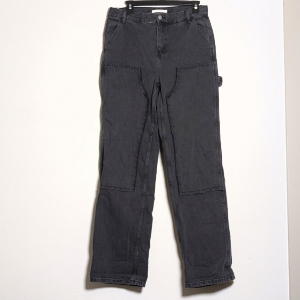 Pacsun Baggy‎ Carpenter Double Knee Black Jeans Women's Size 28